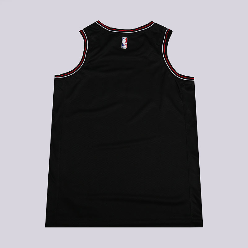 мужская черная майка Nike NBA Chicago Swingman Jersey 903973-010 - цена, описание, фото 4